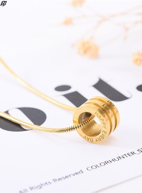 项链潮牌黑色时尚百搭圣诞礼物