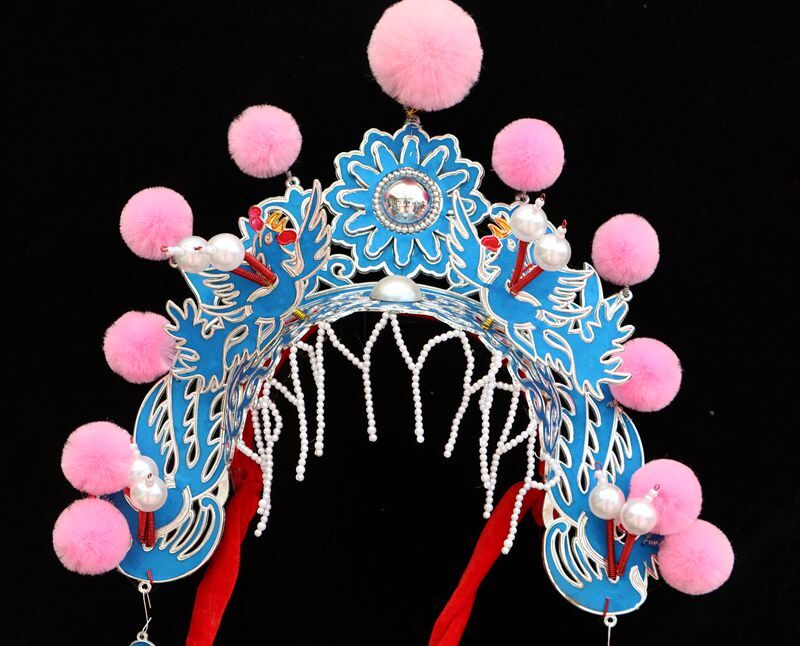 京剧国潮美人季 小过桥 美人纪 丫鬟头饰 凤冠帽子双嘻记凤冠霞帔