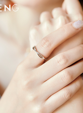 多层镂空戒指女925ins原创设计