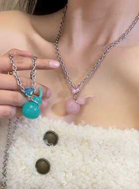 花少胡先煦同款绿葫芦项链男女款