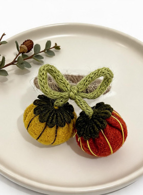 Halloween Pumpkin Napkin Ring Hand-woven Autumn Thanksgiving