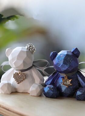 3D Stereo Bear Silicone Mold DIY Animal Shaped Candle Mold G