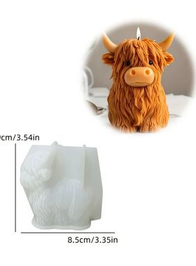 3D Yak-Shaped Candle Silicone Mold DIY Animal-Shaped Scented