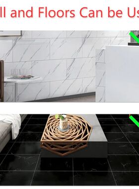 Self Adhesive Marble Wallpaper Waterproof Floor Sticker Bath