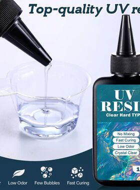UV Resin Kit with Light Upgraded Hard Type Crystal Clear Ult