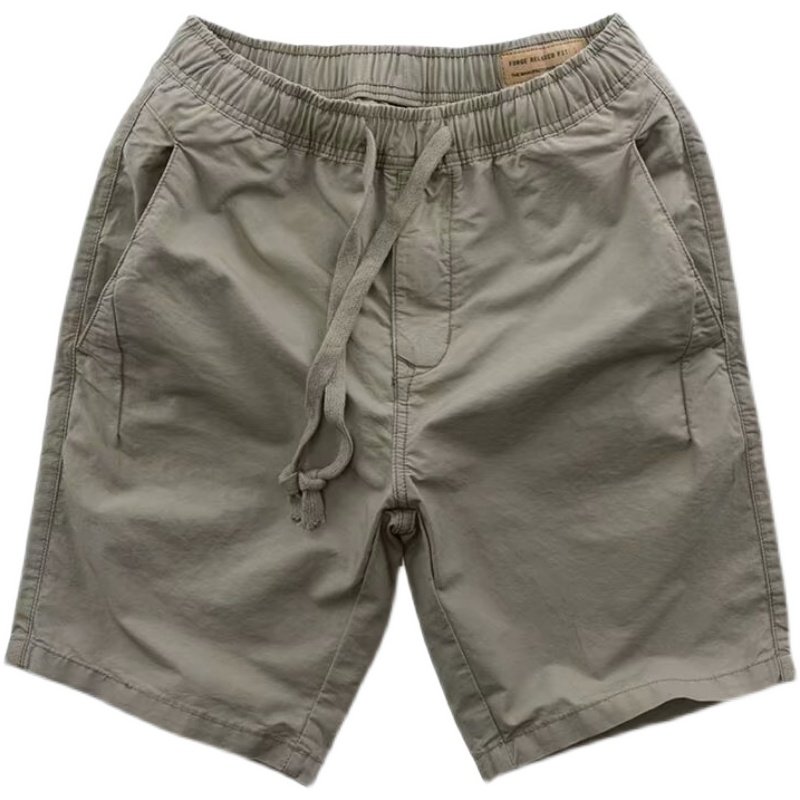 短裤男外穿耐磨工装夏季薄款宽松紧带休闲五分中裤子美式复古工装,淘宝优惠券,粉丝福利购,淘宝优惠卷