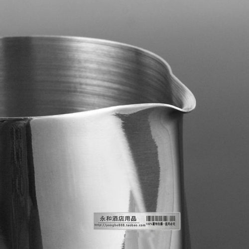 加厚304不锈钢尖嘴拉花杯拉花壶带刻度量杯 打奶泡缸花式咖啡器具 - 图1