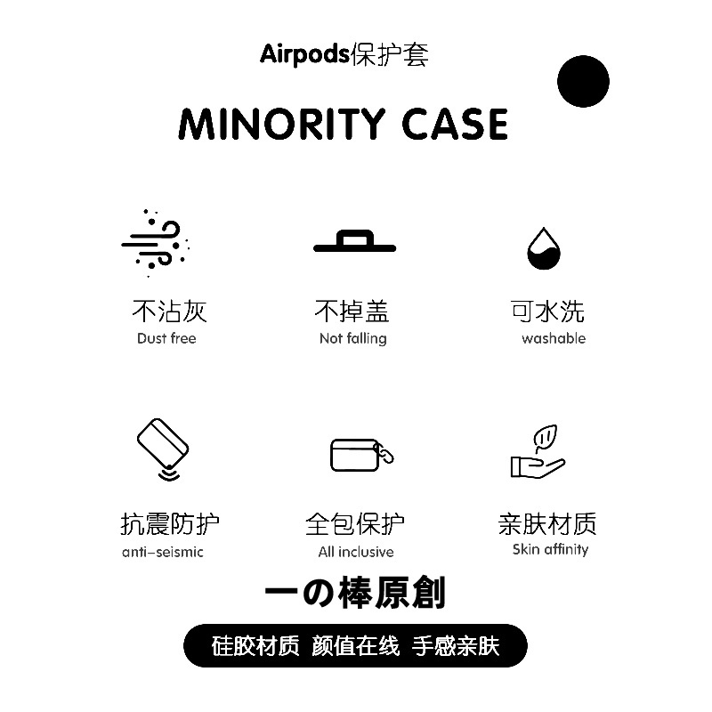 先活着吧适用airpodspro2保护套苹果3蓝牙耳机套LinkBuds S透明二三代索尼XM4华为pro2软VIVO TWS3卡通ambie-图0