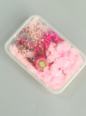永生花手工diy香薰蜡烛各种压花相框花环团扇花瓣手工干花材料包