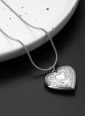 Heart Locket Pendants Female Gold Silver Color Stainless Ste