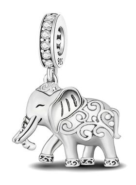 925 Sterling Silver Cute Kapibala Octopus Butterfly Dog Char