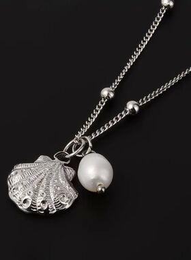 Fashion Sea Necklace Stainless Steel Shell Tortoise Seahorse