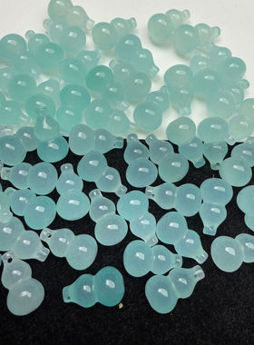 冰晴底12x20mm葫芦吊坠批发 diy玉石饰品耳坠手链配件玉挂件
