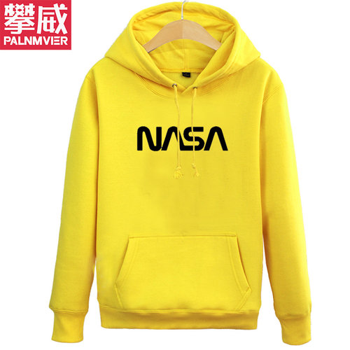美国航天NASA宇航员航空卫衣男女连帽套头潮学生外套bf秋装 - 图1