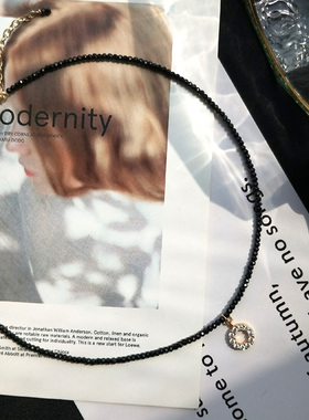 陌上猫原创进口14k黑色尖晶石