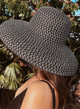 HT3072 New Summer Hat Women Vintage Wide Brim Sun Hat Female