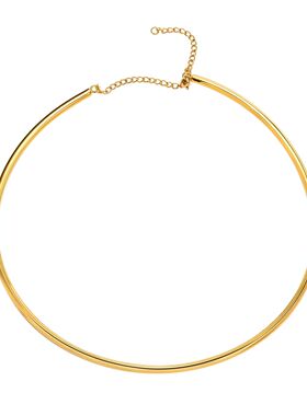 Gold Color Stainless Steel Jewelry Chain Choker Necklace For