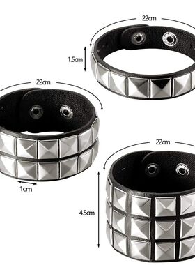 New Punk Nail Bracelet Rivets Casual Couple Bracelet Hip-Hop