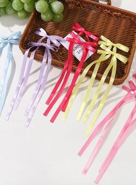 2 Pcs Fabric Hair Bow Hairpin for Women Girls Ribbon Hair Cl