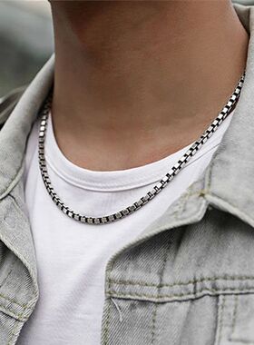 1.5 To 3 MM Thick Stainless Steel Box Chain Necklaces For Me