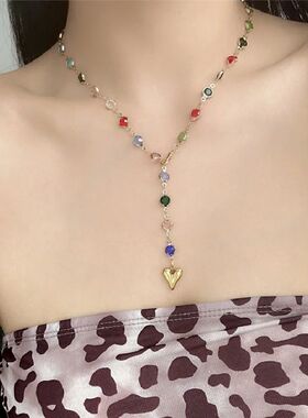 Natural stone choker necklace, sweet and simple. Perfect for