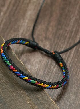 Noter Ethnic Men Rope Bracelet Premium Selected Fabric Handm
