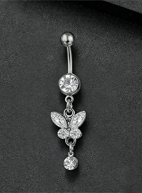 Stainless Steel Inlaid Zircon Horse Eye Flower Pendant Simpl