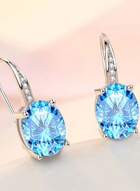New 925 Sterling Silver Heart Hoop Earrings Stud Earrings Si
