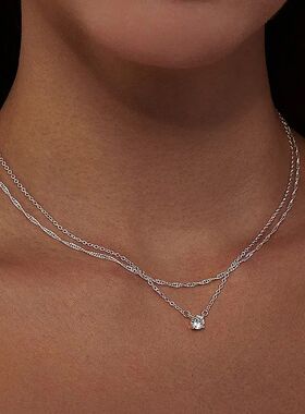 Diamond Necklaces for Women K Gold/Sterling Silver Choker Ne