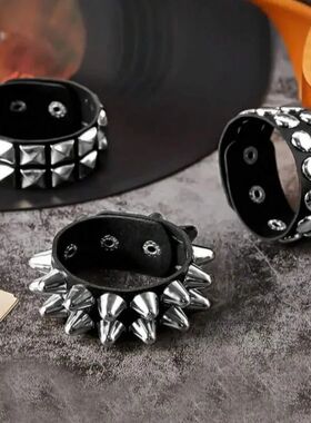 3PCS/Set Goth Square Round Bracelets For Men Women Punk Goth