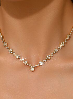 1PC Women's Fashion Geometric Design Necklace Jewelry Suitab