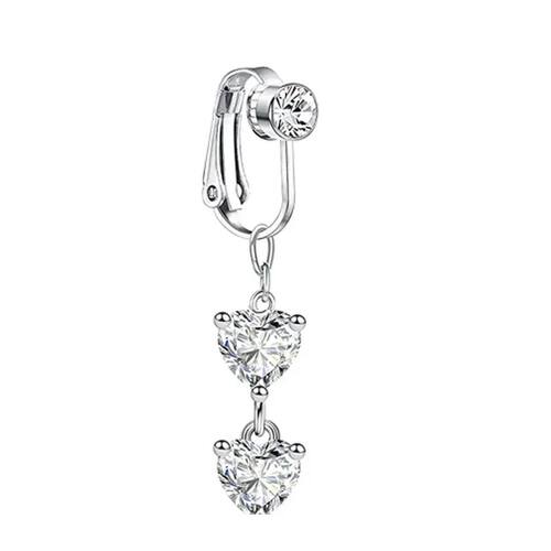 Faux Fake Belly Piercing Butterfly Leaves Dangling Long Fake - 图3