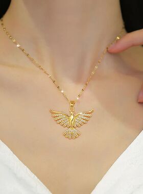 316L Stainless Steel Phoenix Eagles Pendant Necklace For Wom