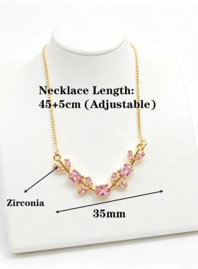 Trendy Charm Crystal Leaf Vine Flower Rhinestone Bracelet Ne