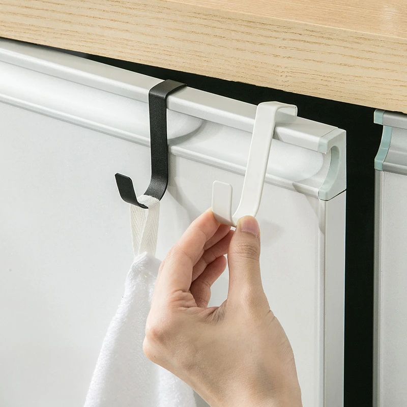 S-Shaped Stainless Steel Hook Behind Kitchen Cabinet Door Mu-图0