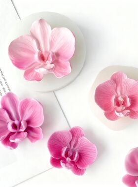 Phalaenopsis Orchid Flower Silicone Mold 3D Petal Candle Mol