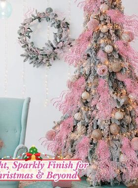 8Pcs Glitter Artificial Berry Branches Christmas Decoration