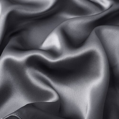 One pair of solid color imitation silk pillowcases - 图1