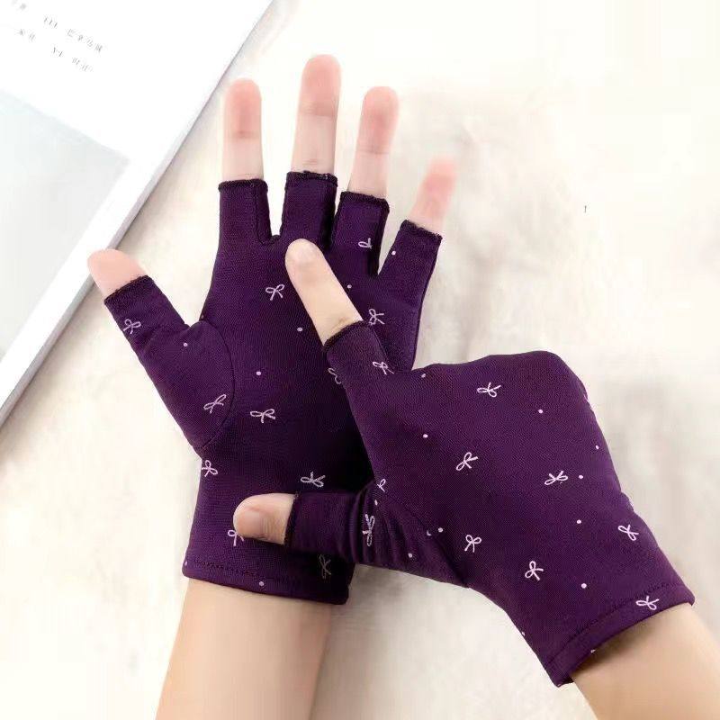 秋冬保暖手套女士春秋防寒保暖加绒游戏触屏半指手套手套露五指,淘宝优惠券,粉丝福利购,淘宝优惠卷