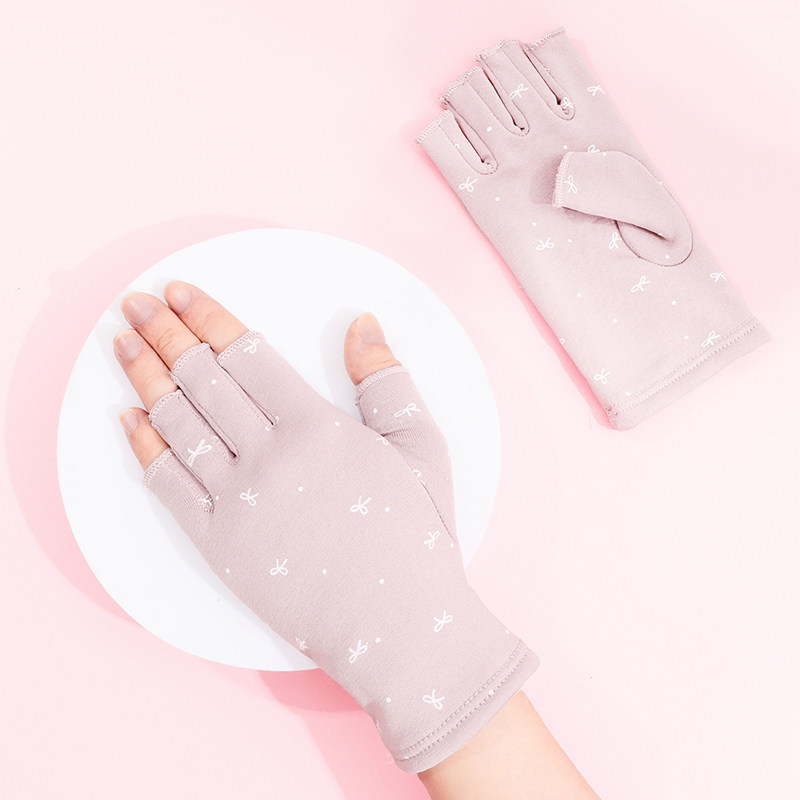 秋冬季加绒半指手套女款触屏保暖防风防寒写字游戏开车半指手套,淘宝优惠券,粉丝福利购,淘宝优惠卷