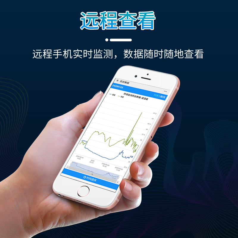 无线wifi温湿度记录仪手机远程监控报警器高精度机房温湿度传感器