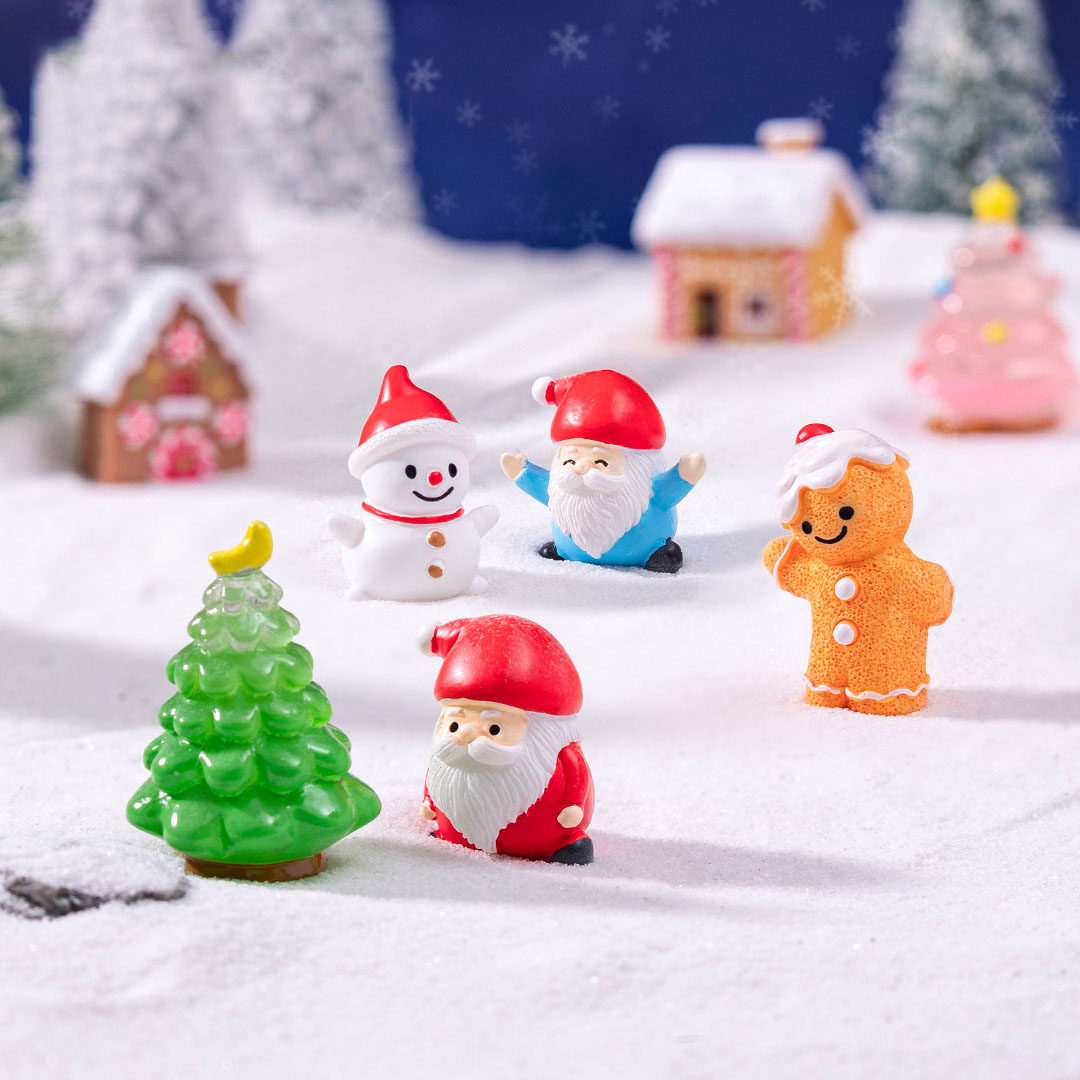 跨境新品微景观创意圣诞老人小鹿DIY装饰品挂配件迷你桌面小摆件,淘宝优惠券,粉丝福利购,淘宝优惠卷