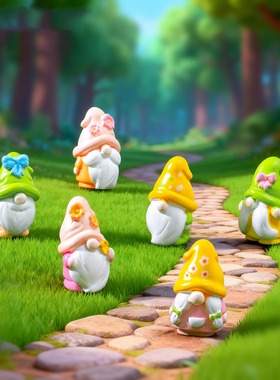 微景观跨境新品创意春季小矮人园艺造景 DIY装饰品迷你桌面小摆件