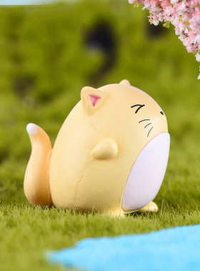 可爱风小动物挂件多肉塑料工艺品