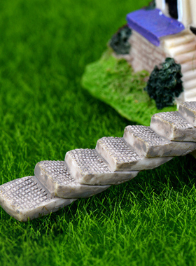 diy微景观仿真树脂阶梯摄影摆件