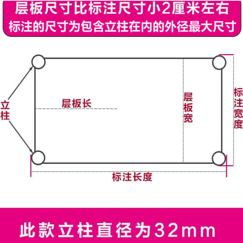 厨房置物架落地收纳架两层微波炉烤箱架家用储物三层多层收纳架子