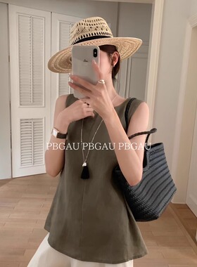 春夏新款手编镂空法式度假草帽女