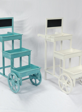 店铺花园阳台装饰花架田园木质