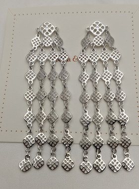 合金女夸张重工耳钉项链百搭