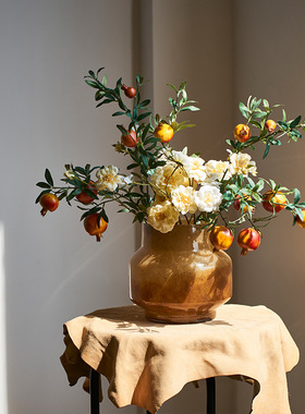 SoftHome玻璃花瓶北件客厅餐桌插花样板间酒店装饰品可水培养花